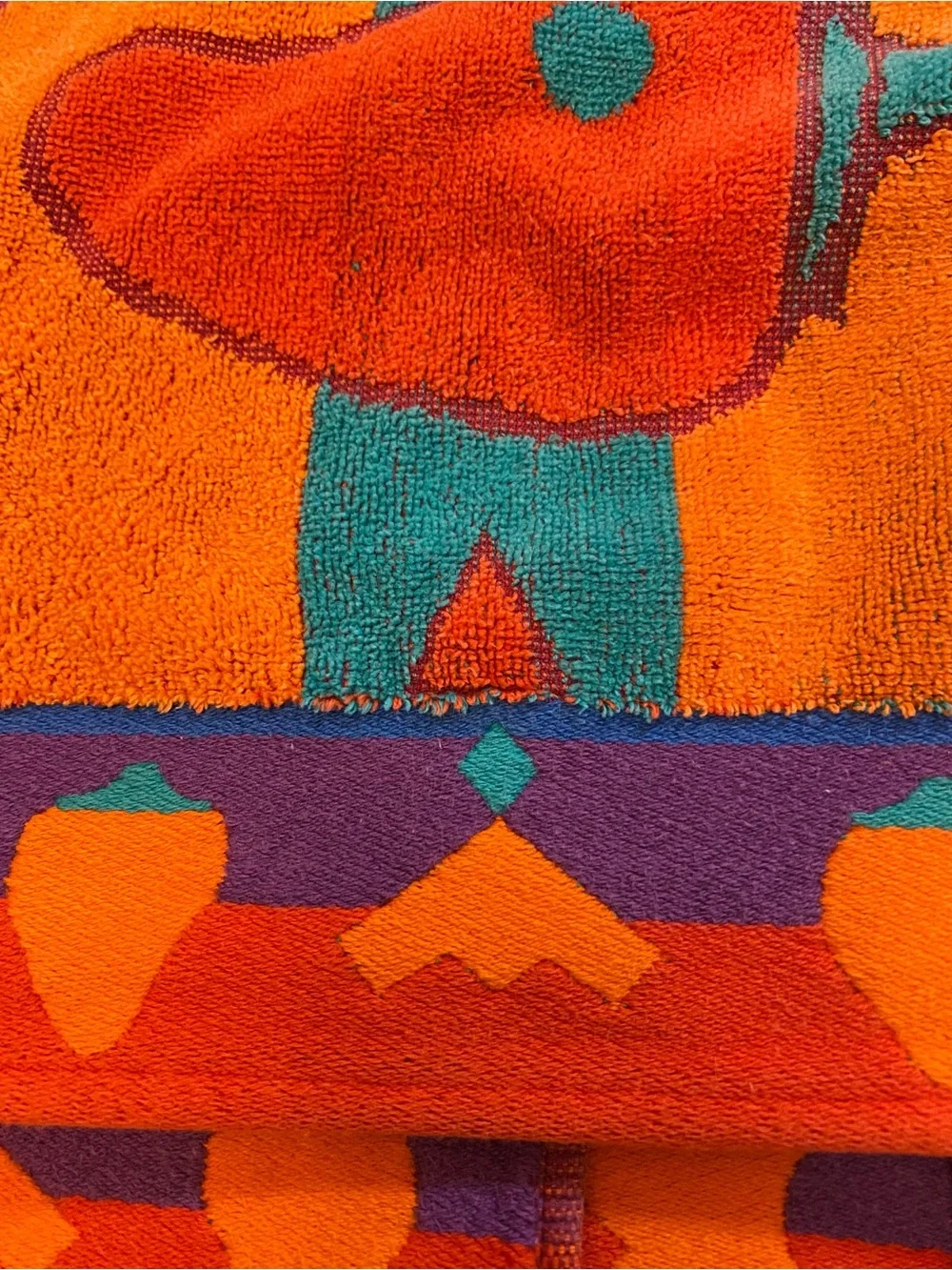 Royal Terry Colorful Southwestern Chili Pepper Beach Towel Boho Unisex